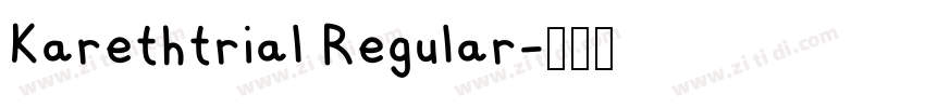 Karethtrial Regular字体转换